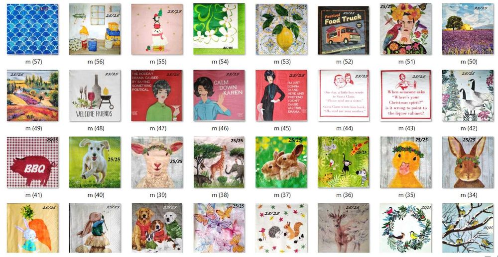 300 броя салфетки