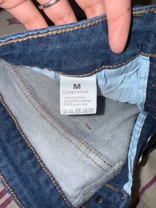 Зимние теплые джинсы с начесом