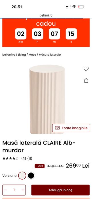 Masute laterale de cafea