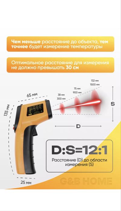 Пирометр, бесконтактный термометр