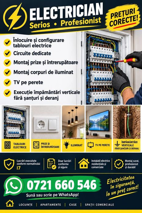 Electrician- reparatii in casa