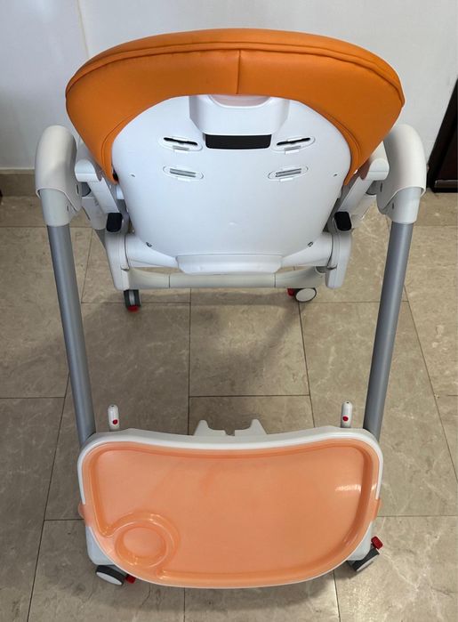 Vand Scaun de masa Peg Perego Prima Pappa Zero Follow Me, Portocaliu