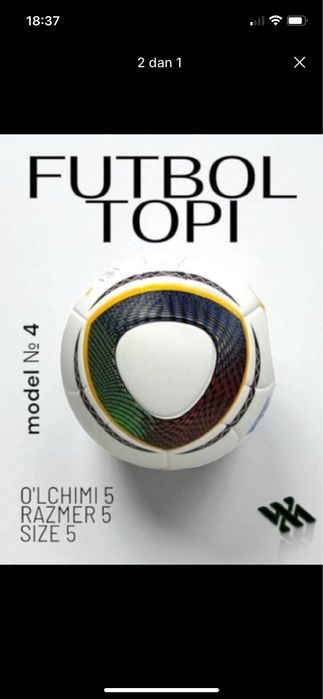Futbol to‘pi 5 o‘lcham yangi sifatli top
