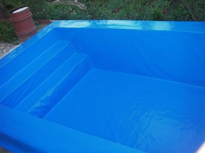 Ремонт Бассейнов , обшивка ПВХ пленкой (Тентом) срок службы: 5 Лет