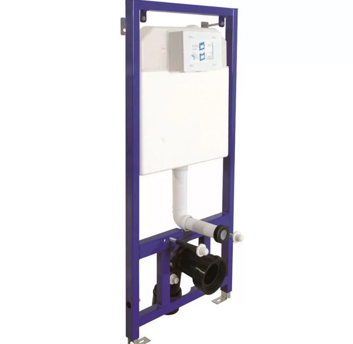 НОВИ! Структура за вграждане с крепежи, бутон и конзолна тоалетна 4в1