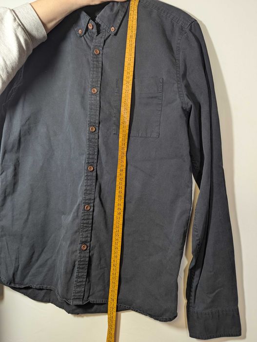 Cămașă River Island, M, neagra, bumbac 100%, stil casual-elegant