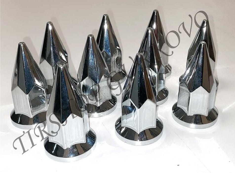 Никелирани пластмасови капачки за болтове на камиони 32 мм / 33 мм