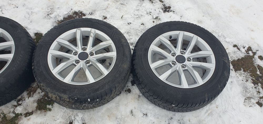 Jante cu anvlope iarna M+S 215 60 R16 passat b8 b7 b6 golf 7 6 5