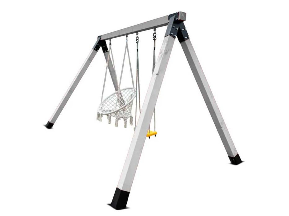 Set leagan copii pentru gradina si curte/structura lemn cuib + leagane