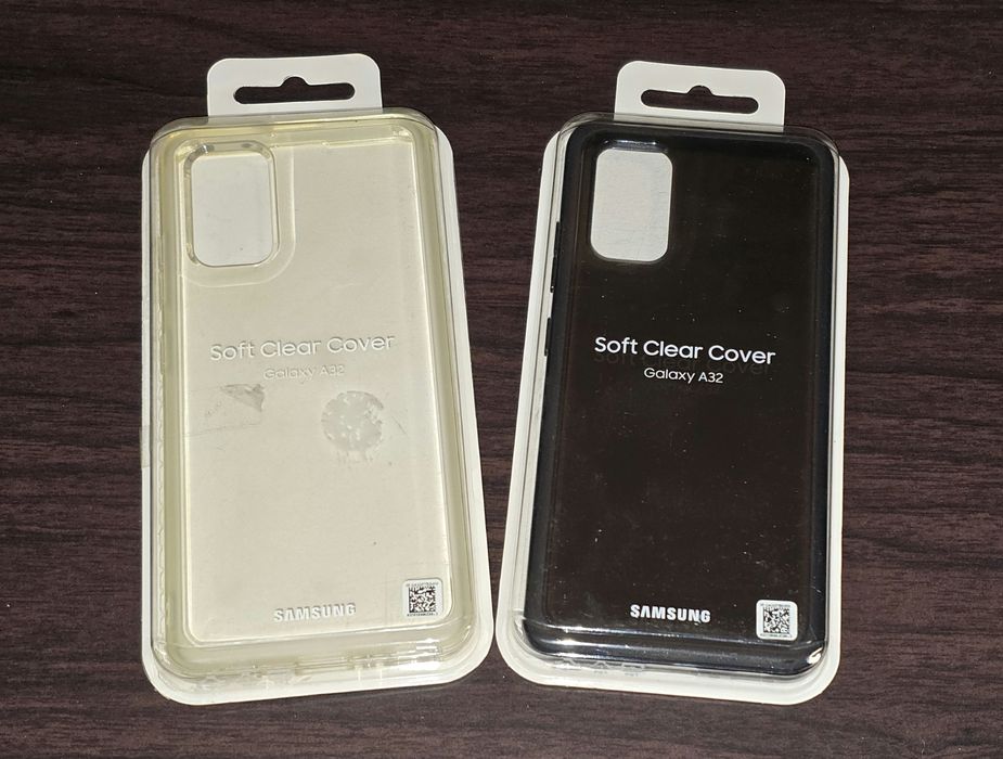 Husa silicon originala Samsung Soft Clear Cover Galaxy A32 4G A325