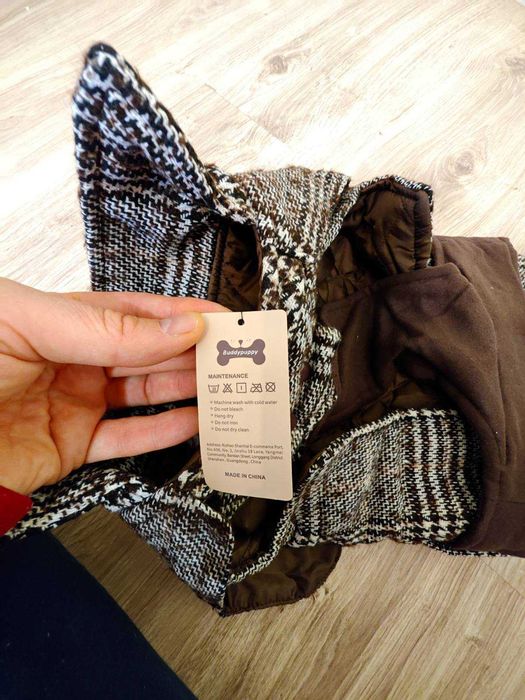 Buddypuppy Dog Coat, Dog Clothing with Adjustable Back Strap