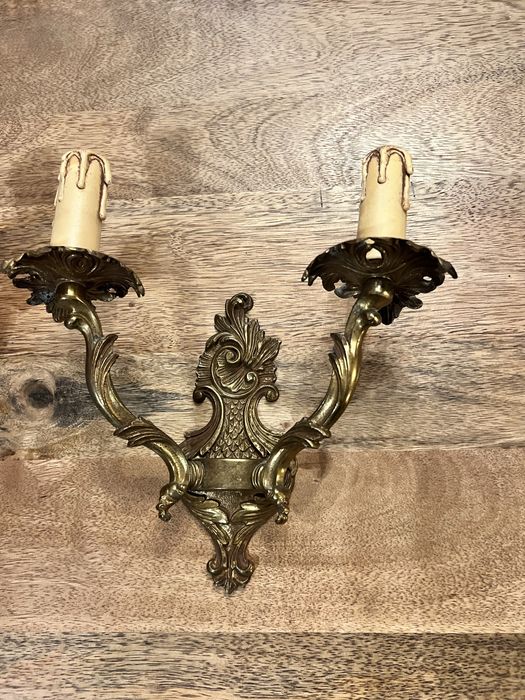 Set aplice perete cu doua brate stil baroco/ rococo