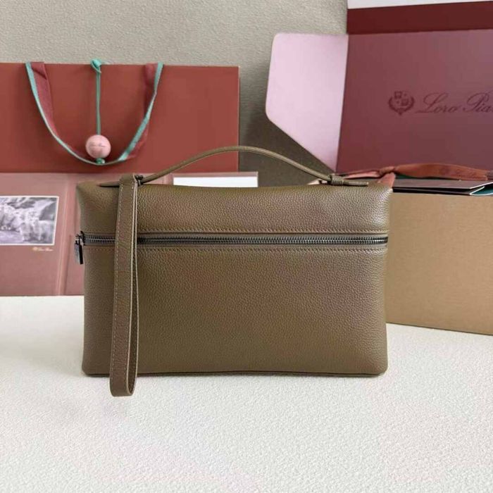 Мъжка чанта Loro Piana - естествена телшка кожа