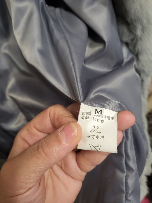 Haina din blana de iepure naturala