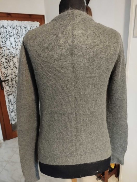 PATRIZIA PEPE мохер и сатенирана коприна дамска блуза