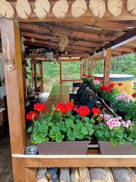Cabana de închiriat (Răcătău) cu  ciubăr, dotat cu aero și hidro masaj