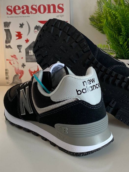 New Balance 574 Black Grey Оригинал