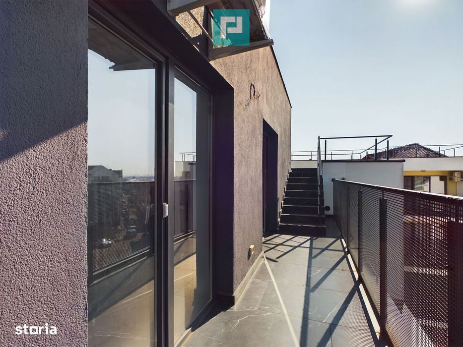 Penthouse nou cu 2 dormitoare și terasă de 29mp