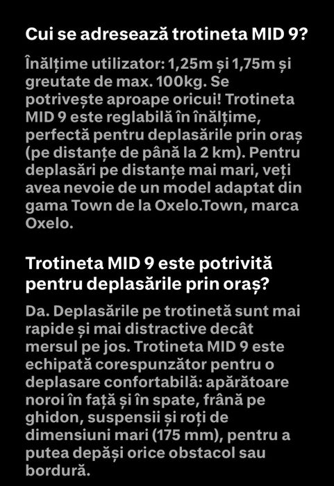 Trotineta oxelo mid 9