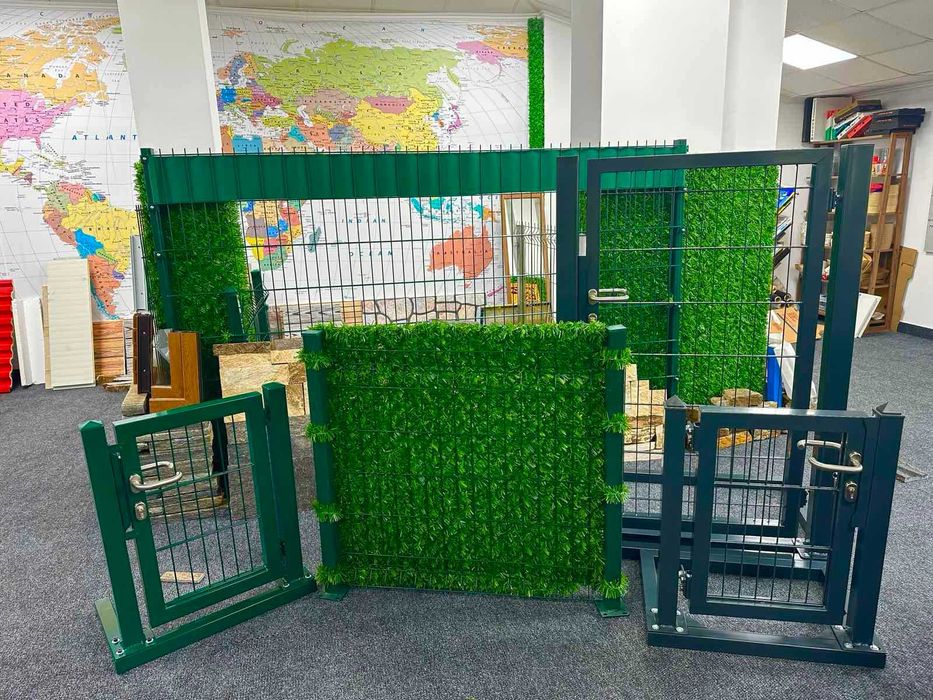 Ограда. Метални оградни пана и колове. Мрежа с декорация. ТОП оферти!