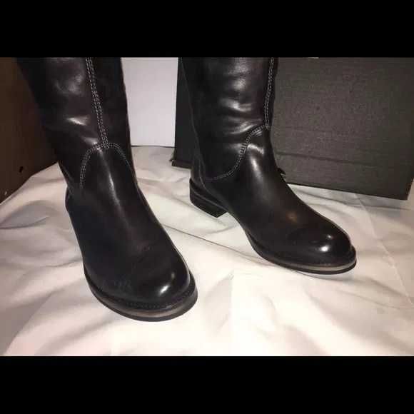 %ПРОМО%до 31.01!HARLEY DAVIDSON № 35/36 – Дамски ботуши от ест. кожа "