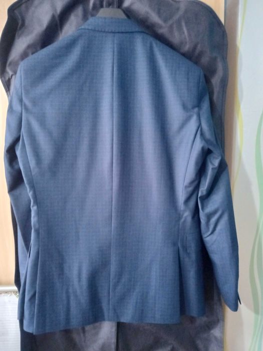 Син мъжки костюм на TEODOR - неразличим от нов