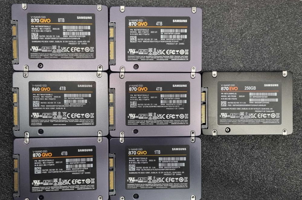 Samsung SSD 2.5'' SATA 8TB/4TB/1TB/250GB