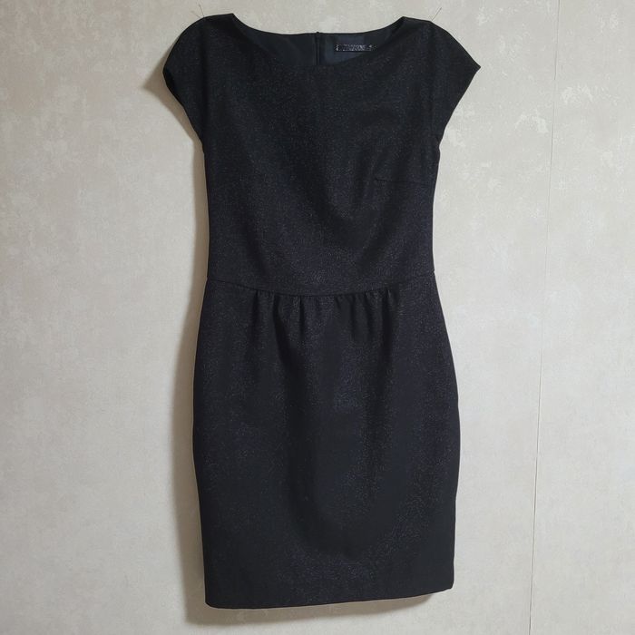 Вечернее чёрное платье футляр