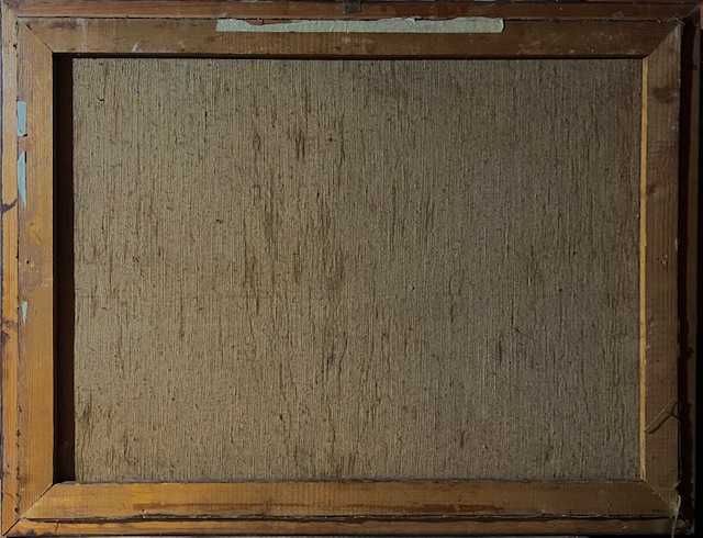 "MESTECENI" SUPERB! tablou foarte vechi, semnat, realizat in ulei pe panza, 80x60cm+rama, Rama lemn