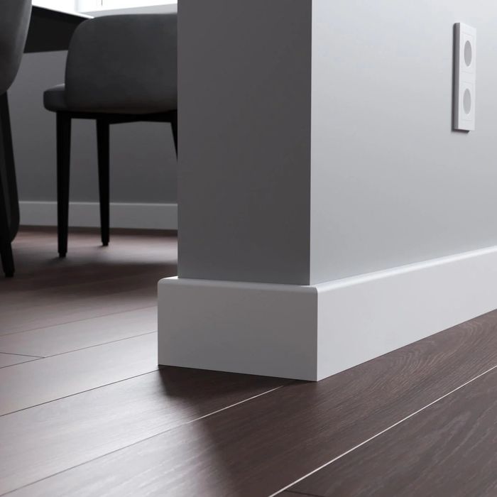 Установка плинтуса мдф