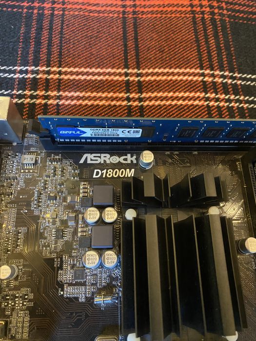 Плата проц озу / Asrock D1800m / Алматы
