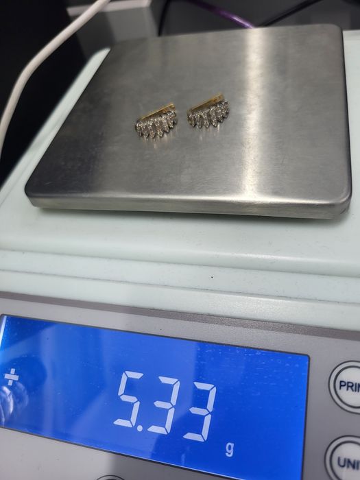 Золотые серьги 585