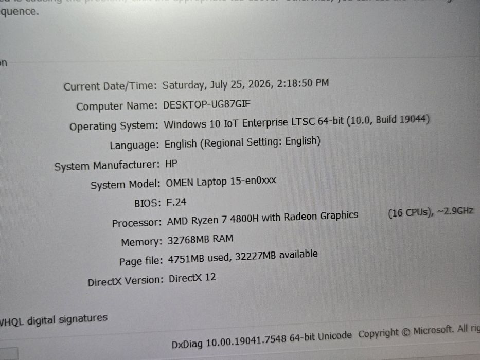 Laptop Gaming HP OMEN AMD Ryzen™ 7 4800H pana la 4.20 GHz, 15.6", Full HD, 144Hz, 32GB, 1TB SSD NVME, NVIDIA® GeForce RTX™ 2060 6GB,