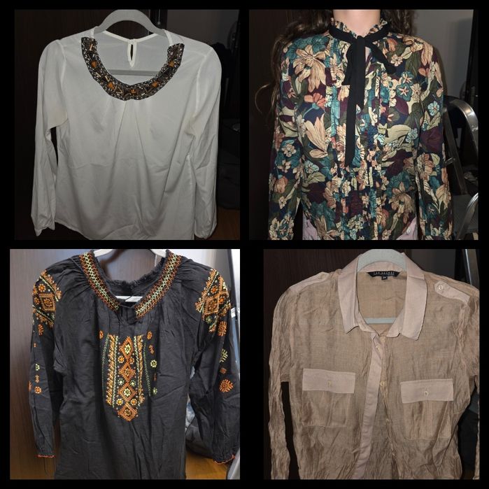 Vand lot 20 camasi dama S-M, Zara, H&M, Reserved, LC Waikiki
