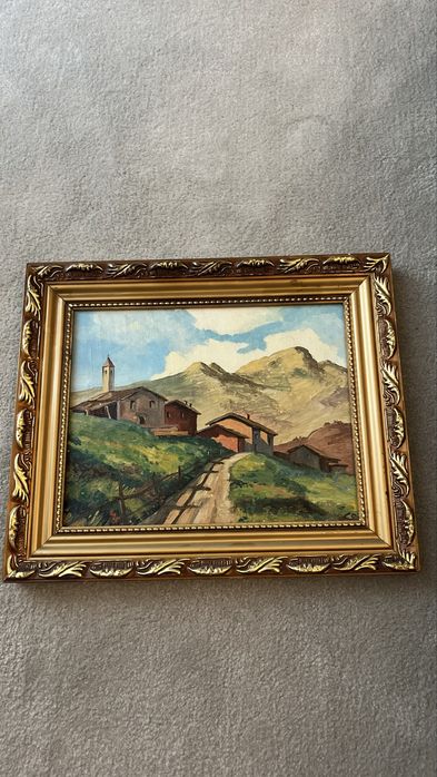 Tablou - pictura cu rama aurie