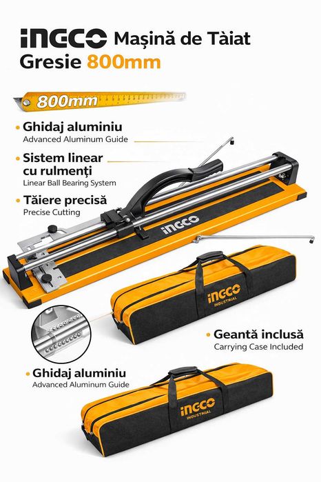 Masina de taiat GRESIE 800MM INGCO – Precizie Profesionala