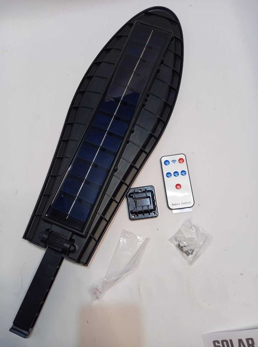 МОЩНА соларна лампа 1200 W с дистанционно и три режима на работа LED