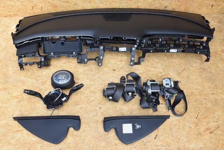 Hyundai Tucson 4 plansa bord - kit airbag volan pasager - set centuri
