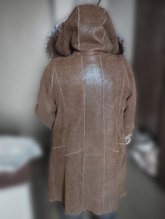 Кожено палто \ норка