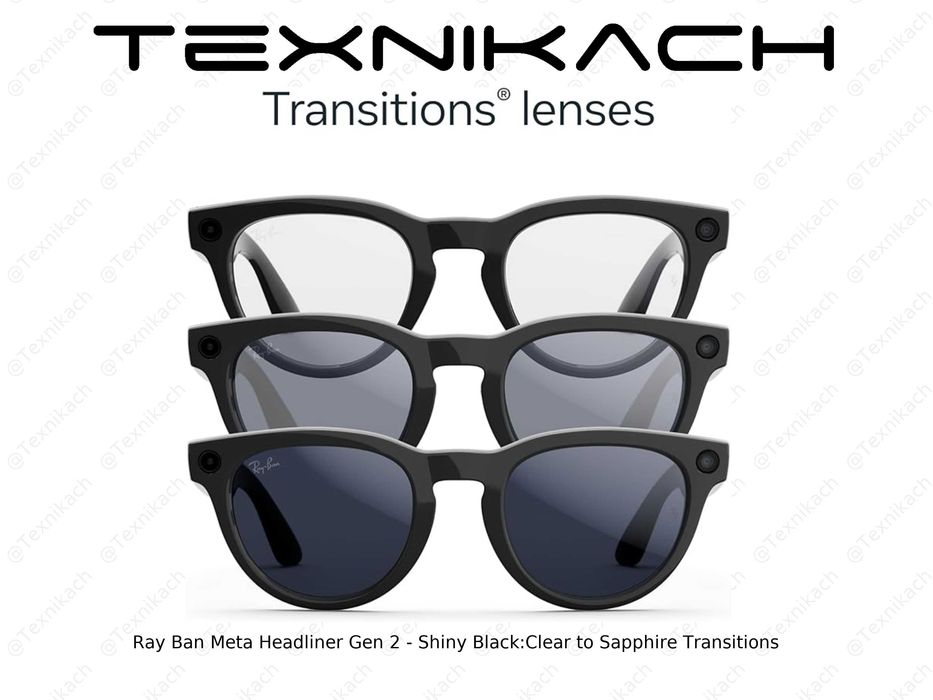 Ray Ban Meta Headliner Gen 2 - Shiny Black/Clear to Sapphire!!!