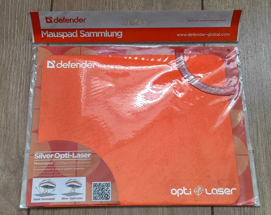 Коврик для мыши Defender Silver opti-laser