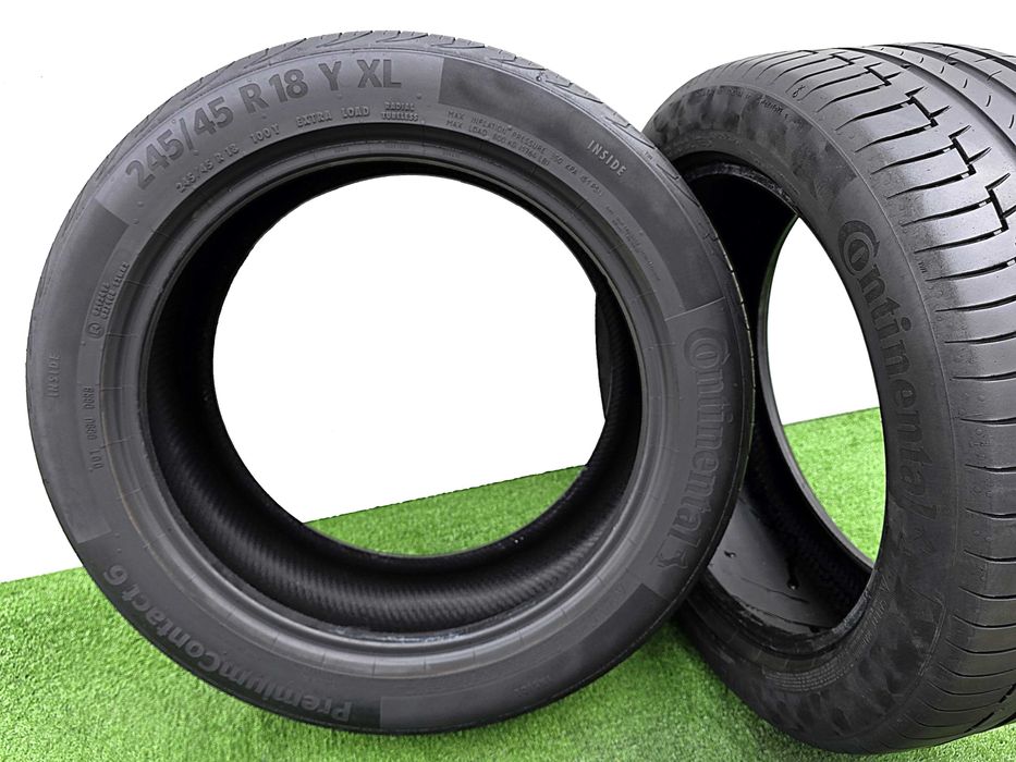 2бр. 245/45/18 CONTINENTAL Premium Сontact 6- летни