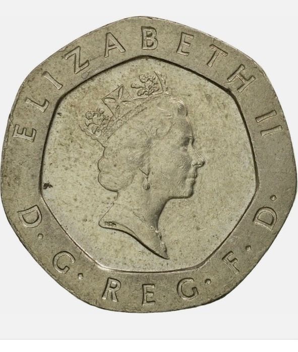 Монета ‘’ Twenty pence ‘’1990 година