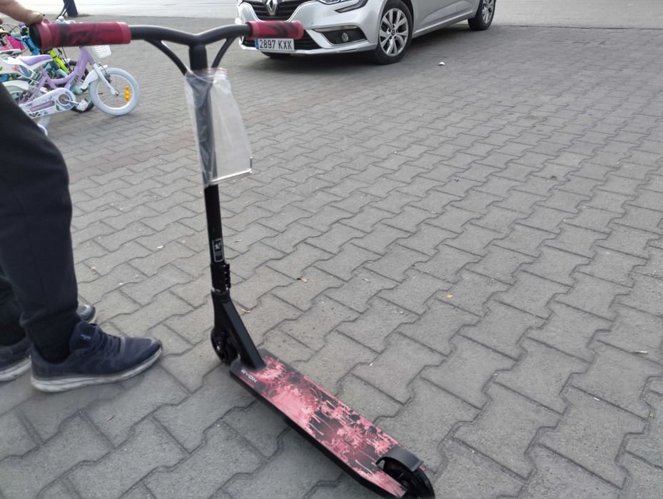 BYOX Детска тротинетка stunt SHOCK червен