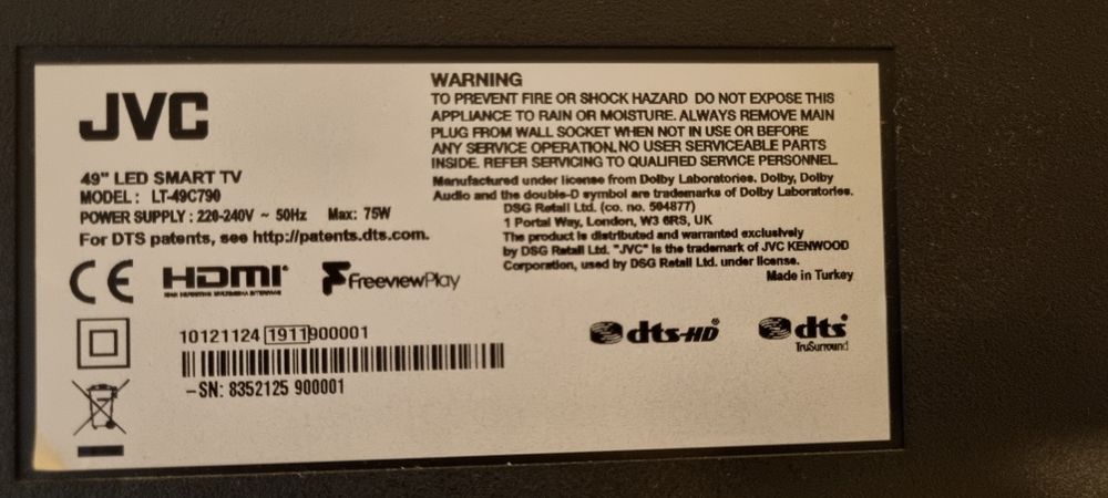 Телевизор jvc 49 led smart tv