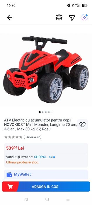 ATV electric pt copii 3-6 ani