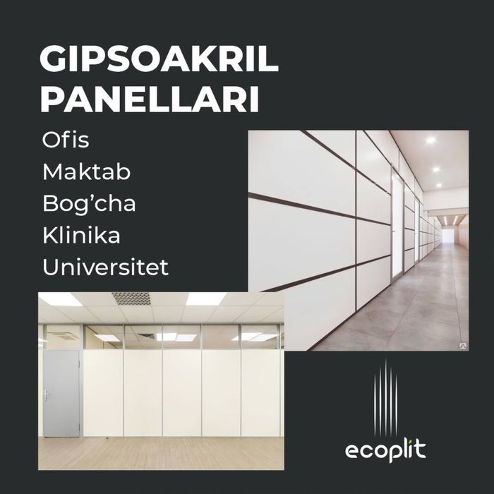 Ecoplit zavod narx !!! 65,000 som 1 kv narxi