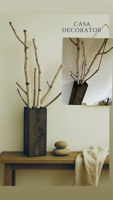 Артистични дървени вази – ръчна изработка с душа