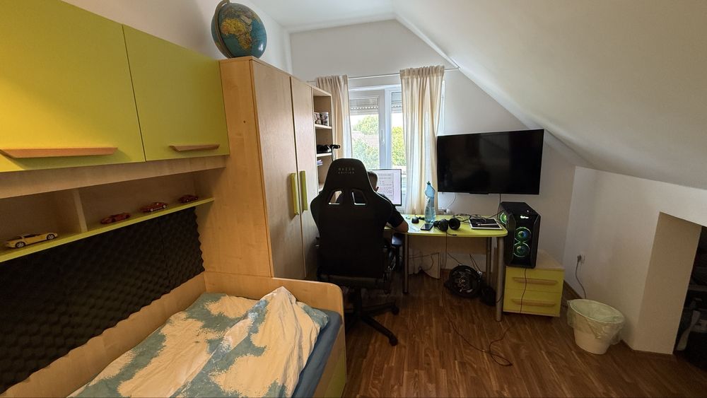 Mobila camera copii birou bibloteca dulap pat