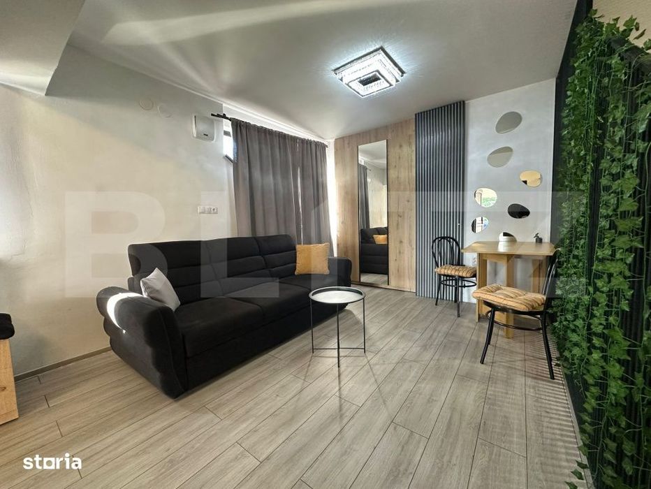 Studio premium open-space, 35 mp, terasa si parcare – zona 22 Decemb
